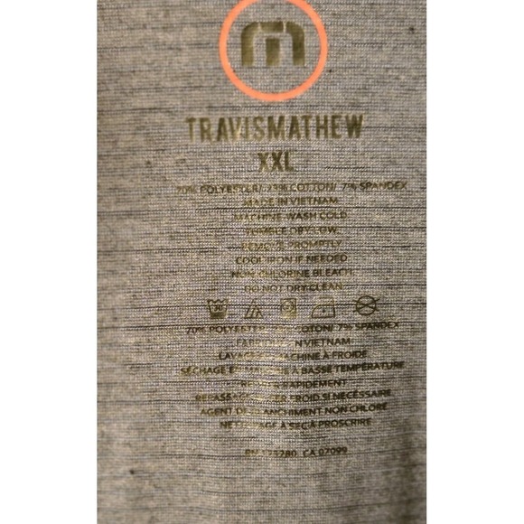 Travis Mathew Golf 1/4 Zip Pullover Long Sleeve - Men's Size 2XL - Blue - Picture 8 of 8